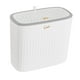 thumbnail image 5 of Cubo de basura para baño con tapa, contenedor de basura de diseño simple, cubo de basura delgado para Blanco, 5 of 9