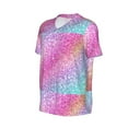 thumbnail image 6 of Fotbe Fun Rainbow Pink Baseball Jersey Shirt for Men and Women, Casual Short Sleeves Button Down T-Shirt-3X-Large, 6 of 9