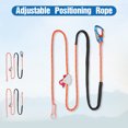 thumbnail image 2 of 3 Meters Adjustable Positioning Rope Durable Positioning Lanyard with Metal Snap Hook Full Protection Climbing Position Lanyard, 2 of 7