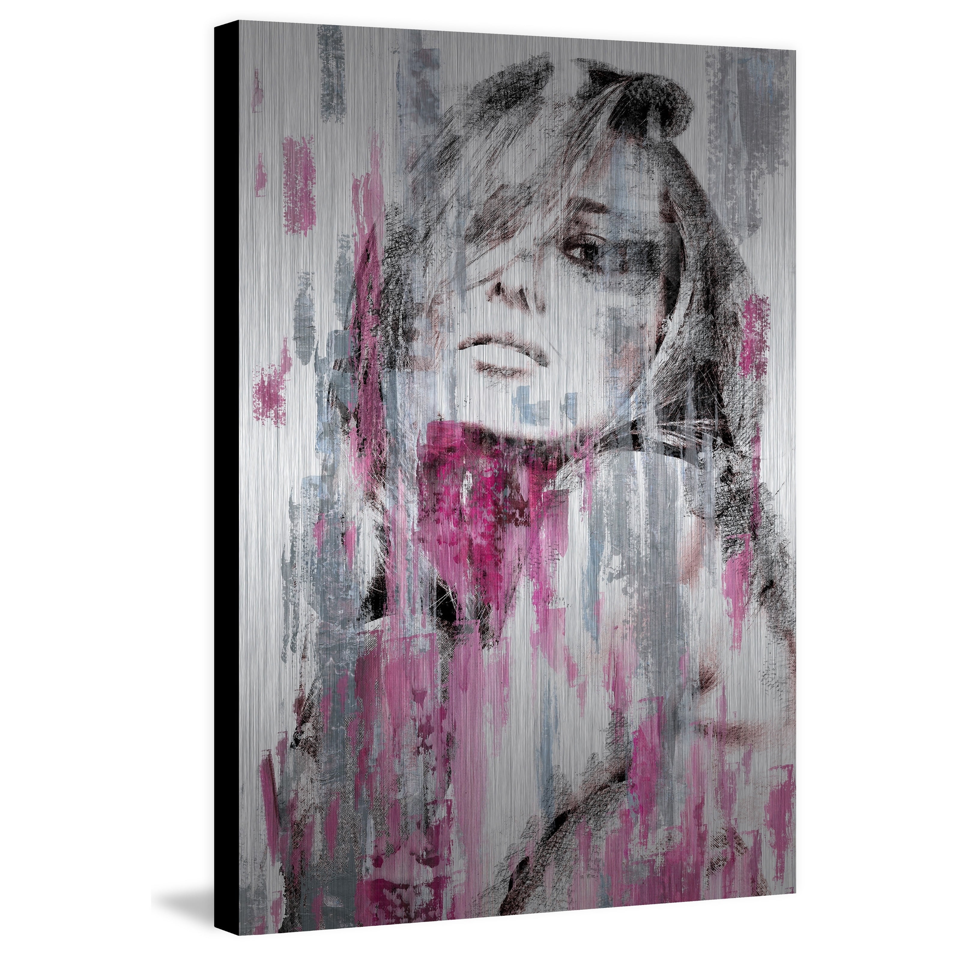 Marmont Hill "Hello Beauty" Painting Print on Brushed Aluminum