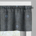 thumbnail image 5 of Ambesonne Moroccan Valance & Curtain, Geometric Star Royal, 55"x30", Black Cream Blue, 5 of 6