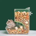 thumbnail image 3 of Mulanimo Pet Clear Automatic Feeder Food Dispenser Food Bowl Container for Hamster Chinchilla Rabbit Golden Bear, 3 of 8