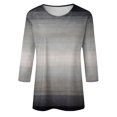 thumbnail image 5 of kytmyeq Women's Casual 3/4 Sleeve T-Shirts o- Neck Tops, 5 of 5