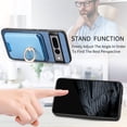 thumbnail image 6 of Allytech Google Pixel 7 Pro Case, Detachable Magnetic Wallet Case with Card Holder & Ring Stand, Support Car Mount, Premium PU Leather Shockproof Durable Protective Slim Case Cover - Blue, 6 of 11