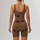 thumbnail image 3 of Trajes de Mujer Casual, Verano Impreso Cremallera Correa de Camisola Traje Corto Hecho de 90% Poliéster 10% Spandex, Trajes Cortos para Mujeres, 3 of 6