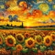 thumbnail image 1 of Kit DIY 5D Del Arte Girasol 40x40cm, 1 of 9