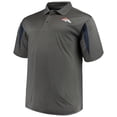 thumbnail image 2 of Men's Majestic Charcoal Denver Broncos Big & Tall Pieced Polo, 2 of 3