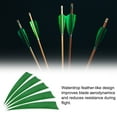 thumbnail image 3 of Uxcell Arrows Vanes 30 Pack 4 Inch Arrow Turkey Feather Right Wing Green for DIY Target Shooting, 3 of 6