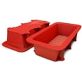 thumbnail image 1 of Juego de moldes para pan y pan rojo de 2 piezas, antiadherentes, grado comercial, 1 of 4