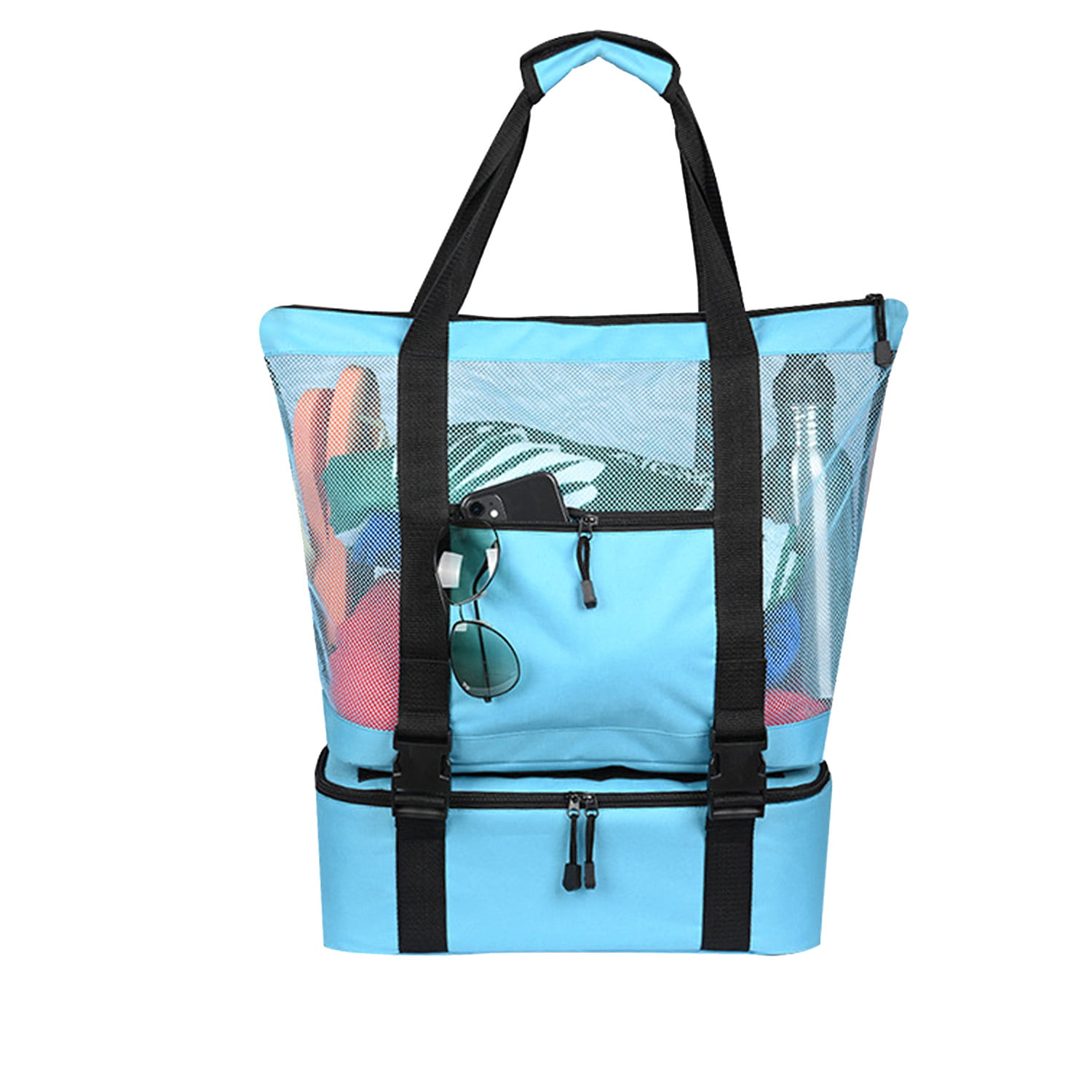 Beach t Camping and More Mesh Pool Bag With Pockets for Swimming Cats Character Mesh Swim Bag