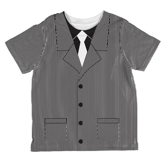 Halloween 20's Gangster Costume All Over Toddler T Shirt Multi 2T
