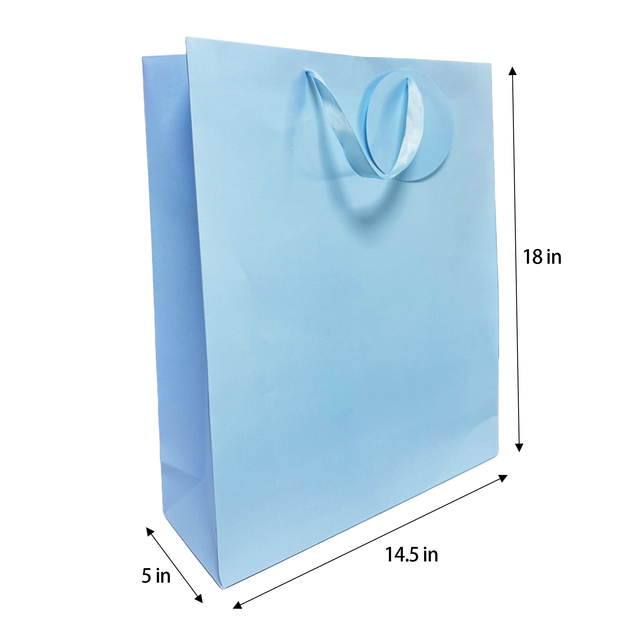 Jumbo Blue Paper Gift Bag,14.5" x 5" x18",by Way To Celebrate