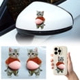 thumbnail image 2 of pdqouc 3D Cute C at Belly Sticker, Soft Silicone Anti-Collision Decal, Protective Ornament for Phones and Cars, Also Helps with StressRelief, 2 of 8