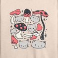 thumbnail image 3 of Instant Message - Cat Mushroom - Women's Lightweight French Terry Long Sleeve Shirt, 3 of 6