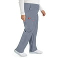 thumbnail image 3 of Dickies EDS Signature Scrubs Pant For Women Natural Rise Tapered Leg Pull-On Plus Size 86106T, 2XL Tall, Grey, 3 of 8