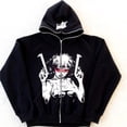 thumbnail image 4 of Nueva sudadera con cremallera Y2K con estampado de moda hip hop retro americano, sudadera con capucha de gran tamaño para hombre, ropa urbana gótica punk Harajuku, 4 of 5