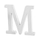 thumbnail image 2 of Mesa auxiliar de madera blanca con letras, moderna y de superficie lisa. M, 2 of 9