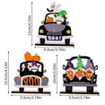 WalGRHFR 2024 Decorations Set Pumpkin Car Wooden Figurine Festival