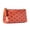 Orange, variant on Retro Polka Dot Makeup Bag with Tassel Zipper for Travel Storage and Vanity Organization