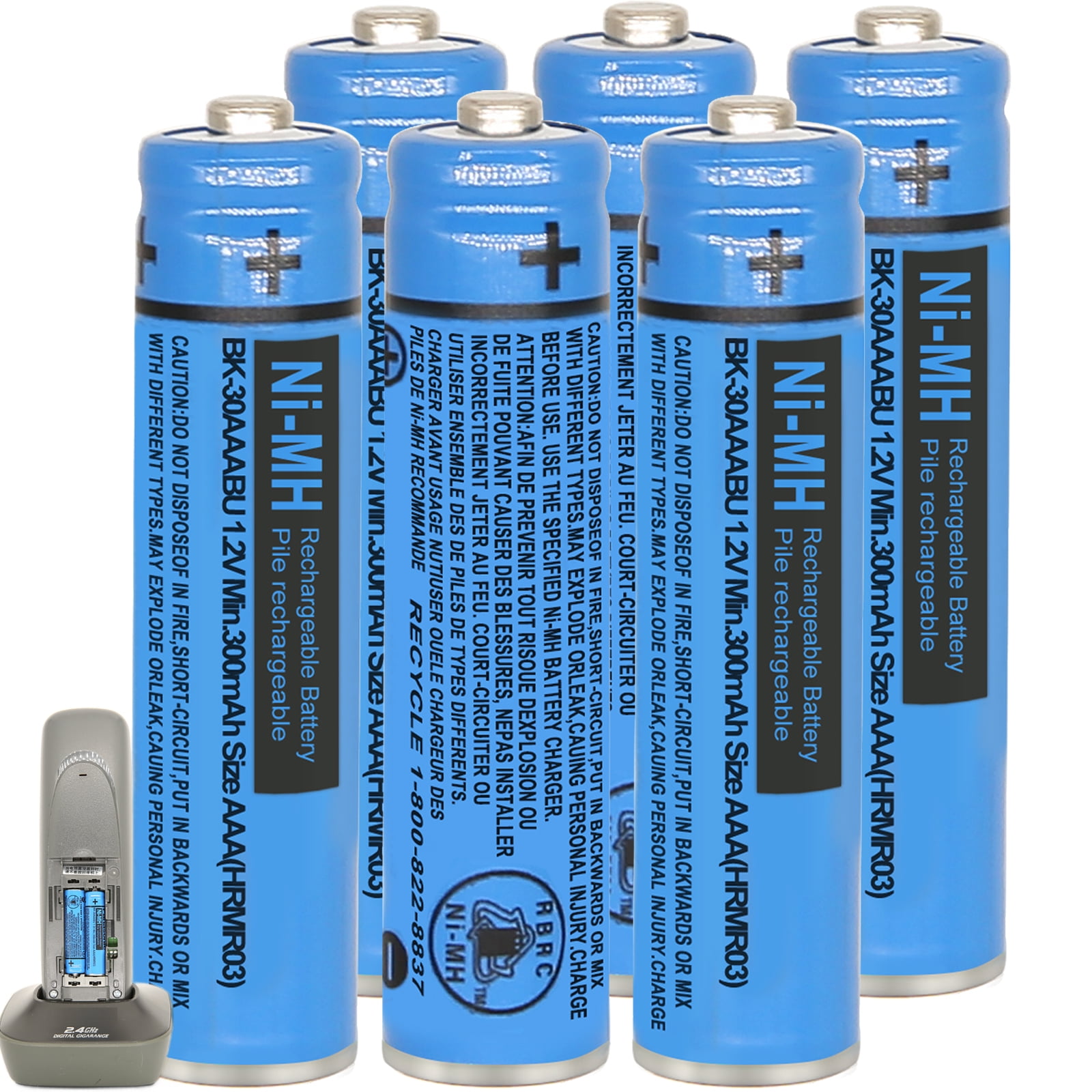 8pcs YXZHENG AAA Rechargeable Batteries for Panasonic Cordless Phone Handsets in at € 18, Rating: 5