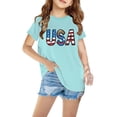 thumbnail image 2 of MeetoTime T-shirt en Coton Imprimé pour Enfants, Col Rond, Manches Courtes, Haut d'Été, 2 of 5