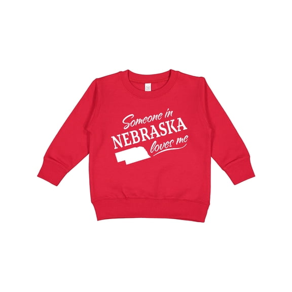 Inktastic Someone in Nebraska Loves Me Toddler Sweatshirt