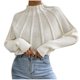 thumbnail image 2 of Ailaofu Women's Mock Neck Sweaters 2025 Fall Winter Oversized Knit Cute Pullover Sweater Tops Trendy, 2 of 2
