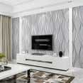 thumbnail image 2 of 1 Roll Modern 3D Wallpaper Water Ripple Nonwoven Wallpaper Home Decor TV Background Wallpaper Wall Sticker Living Room Home Decor, 2 of 4