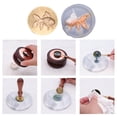 thumbnail image 2 of Estampilla Cabeza de cobre con forma especial, cabeza de cera esmaltada clásica Vintage para álbum de recortes de regalo Hugtrwg Libre de BPA, 2 of 7