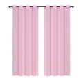 thumbnail image 1 of Festnight 2 Pcs 175*140cm Rideaux de Couleur Unie Fibre de Polyester à Oeillets Filtrant Rideaux Texturés Décontractés pour Chambre Salon, 1 of 7