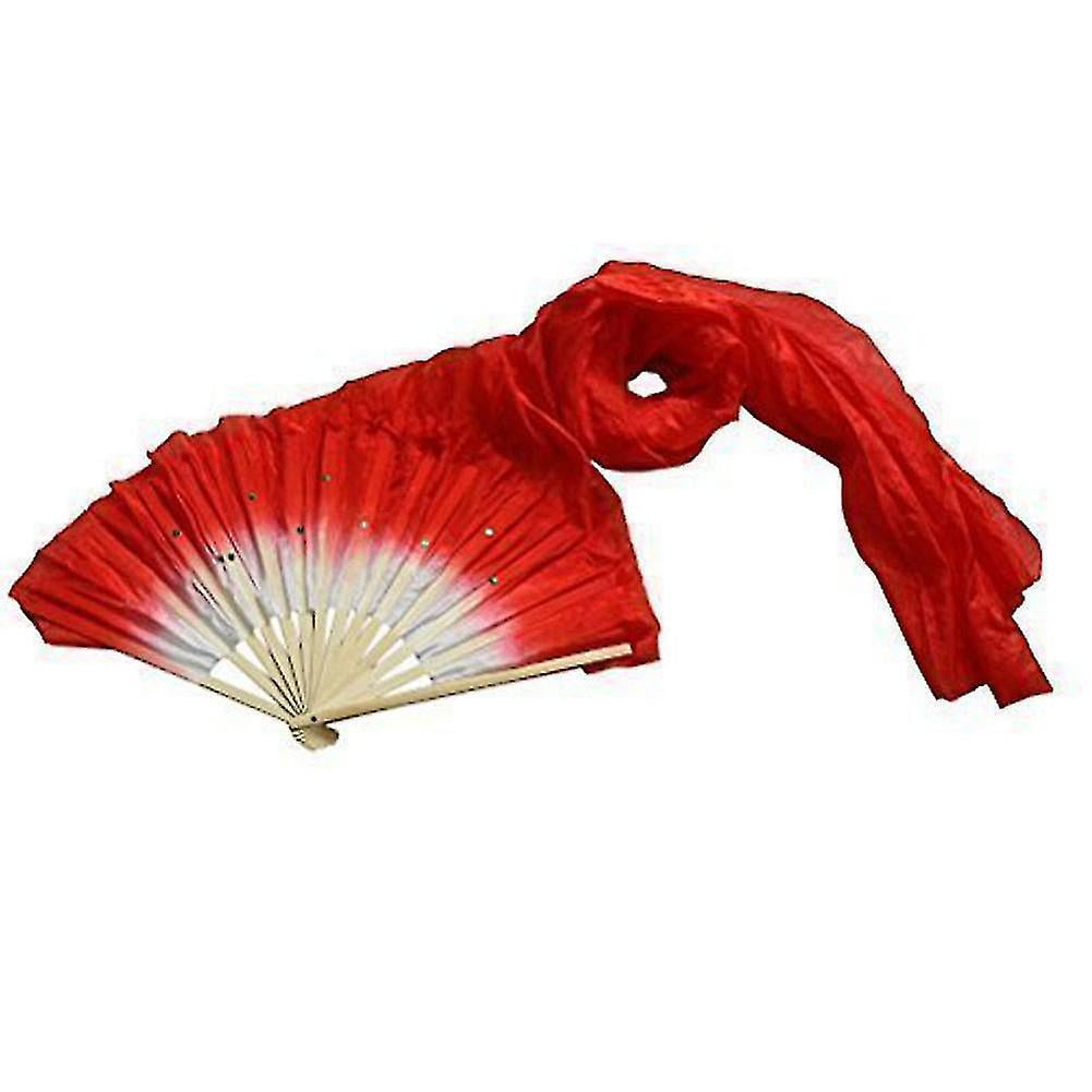LED Belly Dance Silk Fan 1.8m Long Bamboo Silk Fans Veil Hand Made Silk Fan Belly Dance LED Fan Veil for Dance/Outdoor – buy the best products in the online store