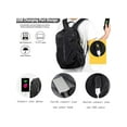 thumbnail image 2 of Deago Travel Laptop Backpack Business Anti-Theft Backpack with USB Port College Bag for Men Women 15.6 Inch Notebook-Black, 2 of 8