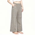 thumbnail image 5 of XXWXYD Girl's Floral Print Elastic Waisted Pants Lightweight Flowy Palazz𝗈 Trousers Fashion Wide Leg Baggy Pant Beach Streetwear Girls Back-to-School Wide Leg Pants, 5 of 5