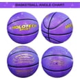 thumbnail image 6 of Personalized Basketball, Sparkle Glow to My Son / Daughter Basketball Gift, Cool Indoor Outdoor Glitter Shiny Leather Basketball Size 5/6/ 7 for Youth, Girls, Men, Women (with Pump), 6 of 7
