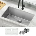 thumbnail image 2 of KRAUS Standart Pro 30" Undermount Single Bowl 16 Gauge Stainless Steel Kitchen Sink, 2 of 8