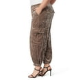 thumbnail image 4 of Jessica Simpson Women's and Women's Plus Size Crushed Velvet Cargo Pants, Sizes XS-4X, 4 of 5