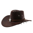 thumbnail image 1 of Classic Western Cowboy Hat With Curved Brim For Outdoor Adventure And Travel Sun Coverage Designed For Casual Everyday Use, 1 of 7