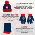 thumbnail image 2 of Set de gorro, guantes y bufanda de invierno Marvel Spider-Man para niños, 2 of 6