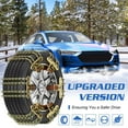 thumbnail image 3 of NAIZEA 10 Pack Snow Chains Adjustable Tire Chains for Tire Width 215-285 mm SUV Truck Pickup, Quick Fit Easy Installation Tire Chains, Thickened Car Anti Skid Tire Chains, 3 of 9