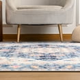 thumbnail image 2 of Noahas Vintage Area Rug Modern Bohemian Rug, Blue, 4' x 6'., 2 of 7