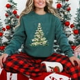 thumbnail image 2 of Watercolor Christmas Tree Sparkle - Women's Garment Dyed Sweatshirt, 2 of 12