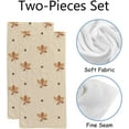 thumbnail image 2 of Soft Hand Fingertip Towels, 2 Pcs Face Bath Towels Brown Autumn Leaves Absorbent Washcloths for Bathroom Hotel Kitchen, 30"x15", Absorbent Soft Hand Fingertip Towels, 2 of 6