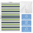 thumbnail image 5 of Green Gray Striped 1 Pack Kitchen Towel, Water Absorbent Dish Towel, Farmhouse Stripes Modern Abstract Art Decorative Hand Towels - Quick Drying Cloth for Cooking Baking, 18x28 Inch, 5 of 8