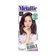 Hello Bubble Foamy Creamy Bubble Hair Dye Color Dying Kit by Mise En Scene Metallic Ash