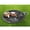 Black Cat With Blue Eyes, variant on Round Picnic Mat With Anti-Slip Design Waterproof & Portable For Outdoor Camping Hiking Black White Gingham Pattern Vector