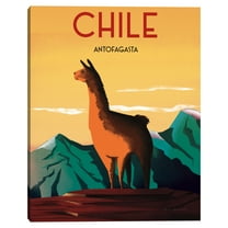 Masterpiece Art Gallery Chile Cities Canvas Art Print, 22" x 28", by Omar Escalante