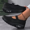 thumbnail image 2 of Mules for Women 2026 Backless Walking Sneakers Mesh Air Cushion Orthopedic Arch Support Slip on Shoes Breathable Closed Toe Slides Black Size 6.5, 2 of 4