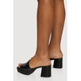 thumbnail image 3 of Women's Open Toe Platform Block Heel Mules, 3 of 3