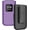 Purple, variant on Case with Clip for Nokia 2720 V Flip Phone, Nakedcellphone [Black] Snap-On Hard Shell Cover with [Rotating/Ratchet] Belt Hip Holster Holder for Verizon TA-1295