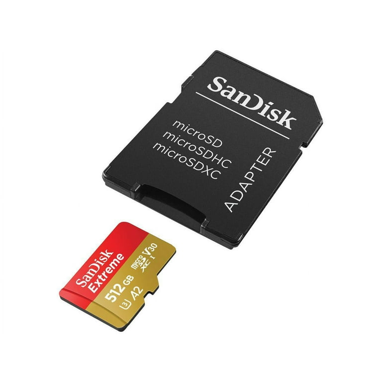 SanDisk Extreme UHS-I 512GB Micro SDXC Flash Memory Card SanDisk Extreme UHS-I 512GB Micro SDXC Flash Memory Card